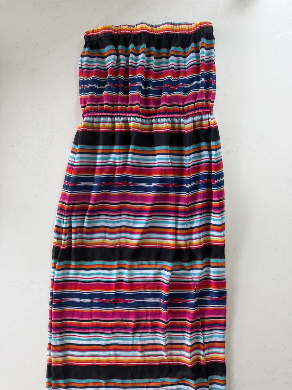 Milano Royal Blue Strapless Maxi Dress
